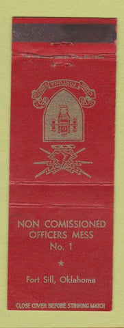 Matchbook Cover - Fort Sill OK Officers Mess