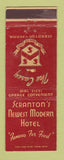 Matchbook Cover - Casey Hotel Scranton PA