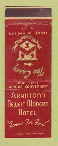 Matchbook Cover - Casey Hotel Scranton PA