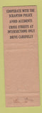 Matchbook Cover - Tip Toe Inn Scranton PA Federal
