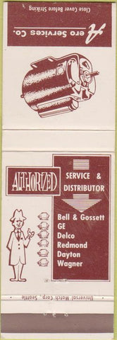 Matchbook Cover - Aero Services GE Delco Anchorage AK