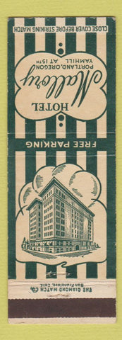 Matchbook Cover - Hotel Mallory Portland OR