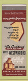 Matchbook Cover - Hotel Westward Ho Phoenix AZ