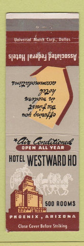 Matchbook Cover - Hotel Westward Ho Phoenix AZ
