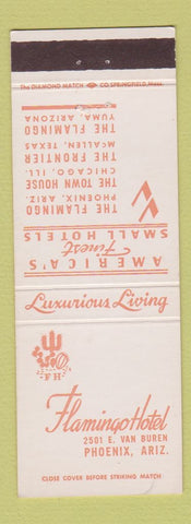 Matchbook Cover - Flamingo Hotel Phoenix AZ