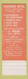 Matchbook Cover - Flamingo Hotel Phoenix AZ