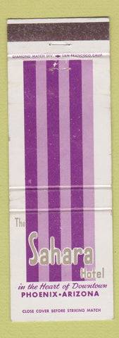 Matchbook Cover - Sahara Hotel Phoenix AZ