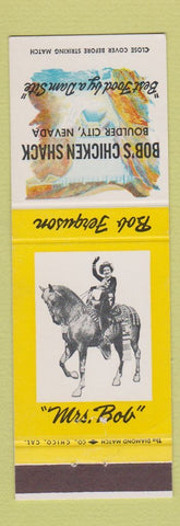 Matchbook Cover - Bob's Chicken Shack Boulder City NV