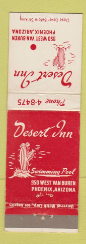 Matchbook Cover - Desert Inn Phoenix AZ