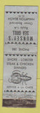 Matchbook Cover - Munsey's Sea Grill Hampton Beach NH MERCHANTS WEAR