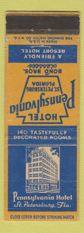 Matchbook Cover - Hotel Pennsylvania St Petersburg FL WEAR