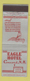 Matchbook Cover - Eagle Hotel Concord NH