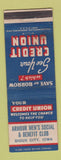 Matchbook Cover - Armour Men's Social & Benefit Club Sioux City IA