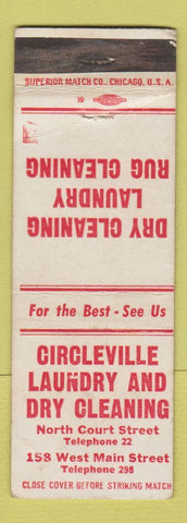 Matchbook Cover - Circleville Laundry Dry Cleaning WEAR
