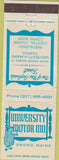 Matchbook Cover - University Motor Inn Orono ME WEAR