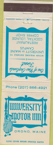Matchbook Cover - University Motor Inn Orono ME WEAR
