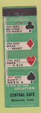 Matchbook Cover - Central Cafe Massena IA