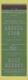 Matchbook Cover - Wolf Resort Isle MN