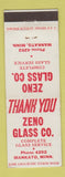 Matchbook Cover - Zeno Glass Mankato MN