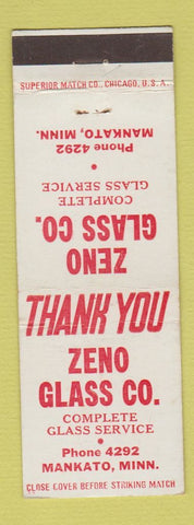 Matchbook Cover - Zeno Glass Mankato MN