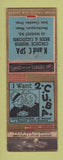 Matchbook Cover - K and C Spa Newburyport MA ADVANCE WEAR