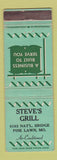 Matchbook Cover - Steve's Grill Pine Lawn MO