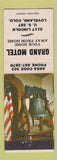 Matchbook Cover - Grand Motel Loveland Colorado