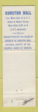 Matchbook Cover - Guston Hall George Mason Mount Vernon VA