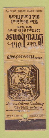 Matchbook Cover - Old Brew House New York City WORN