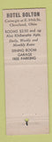 Matchbook Cover - Hotel Bolton Cleveland OH