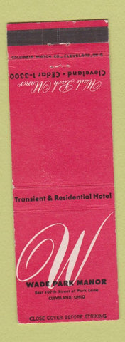 Matchbook Cover - Wade Park Manor Cleveland OH