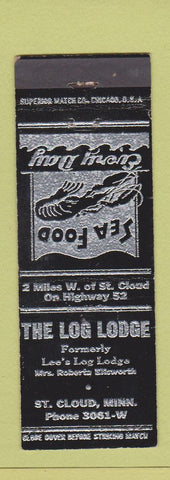 Matchbook Cover - The Log Lodge St Cloud MN