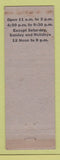 Matchbook Cover - The Log Lodge St Cloud MN