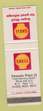 Matchbook Cover - Shell oil gas Forwards Plaza 33 Alger MI