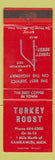 Matchbook Cover - Turkey Roost Kawkawlin MI