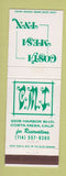 Matchbook Cover - Costa Mesa Inn CA