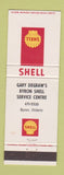 Matchbook Cover - Shell oil gas Gary Degraw's Byron ON