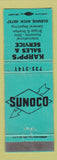 Matchbook Cover - Karpp's Sunoco oil gas Glennie MI WEAR