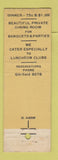 Matchbook Cover - El Jardin girlie feature WEAR