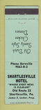 Matchbook Cover - Shartlesville Hotel PA