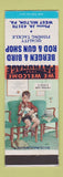 Matchbook Cover - Bergen & Bird Rod and Gun Shop West Milton PA