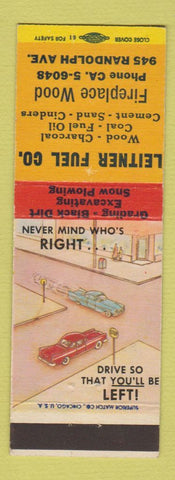 Matchbook Cover - Leitner Fuel
