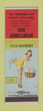 Matchbook Cover - Sportsman Bar Pittsburgh PA pinup Terry Says girlie