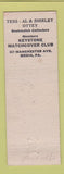 Matchbook Cover - Ottey Print Shop Media PA pinup