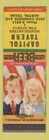 Matchbook Cover - Capitol Tavern Austin TX