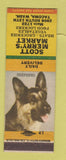 Matchbook Cover - Scott Merry's Market Grocery Tacoma WA Shepherd