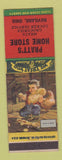 Matchbook Cover - Pratt's Home Store Haviland OH grocery