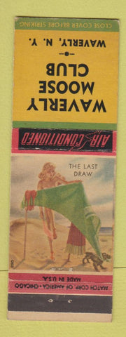 Matchbook Cover - Waverly Moose Club NY pinup