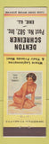 Matchbook Cover - Denton Schreiner American Legion Erie IL pinup