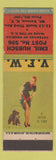 Matchbook Cover - VFW Emil Hubsch Post Mount Vernon NY pinup